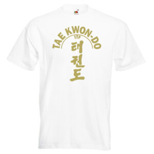 ITF Taekwondo T-shirt 21-gold-on-white