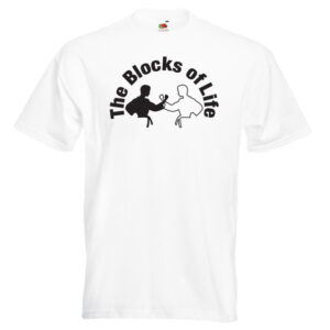 The Blocks of Life Martial Art T-Shirt-8R-black-on-white-shirt