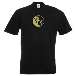 Yin Yang Martial Art T-Shirt-Gold-BLACK-7R