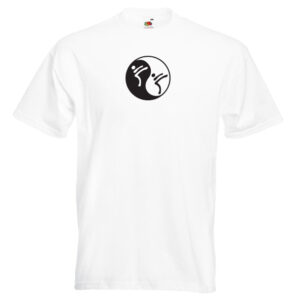 Yin Yang Martial Art T-Shirt-WHITE-7R