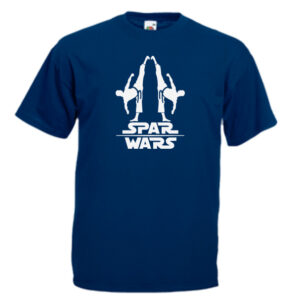 spar-wars-white-on-navy-blue-Tshirts