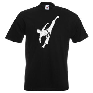Martial Artist T-Shirt white on black