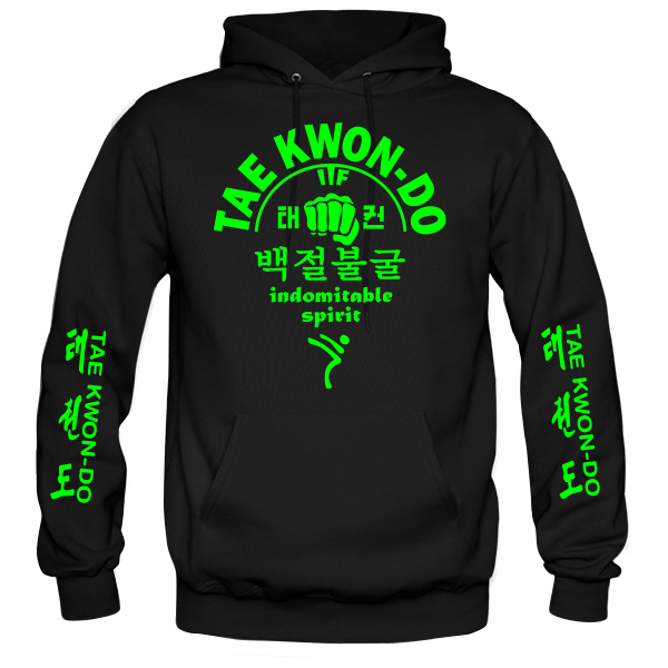 Fluorescent Green Taekwondo Hoodie